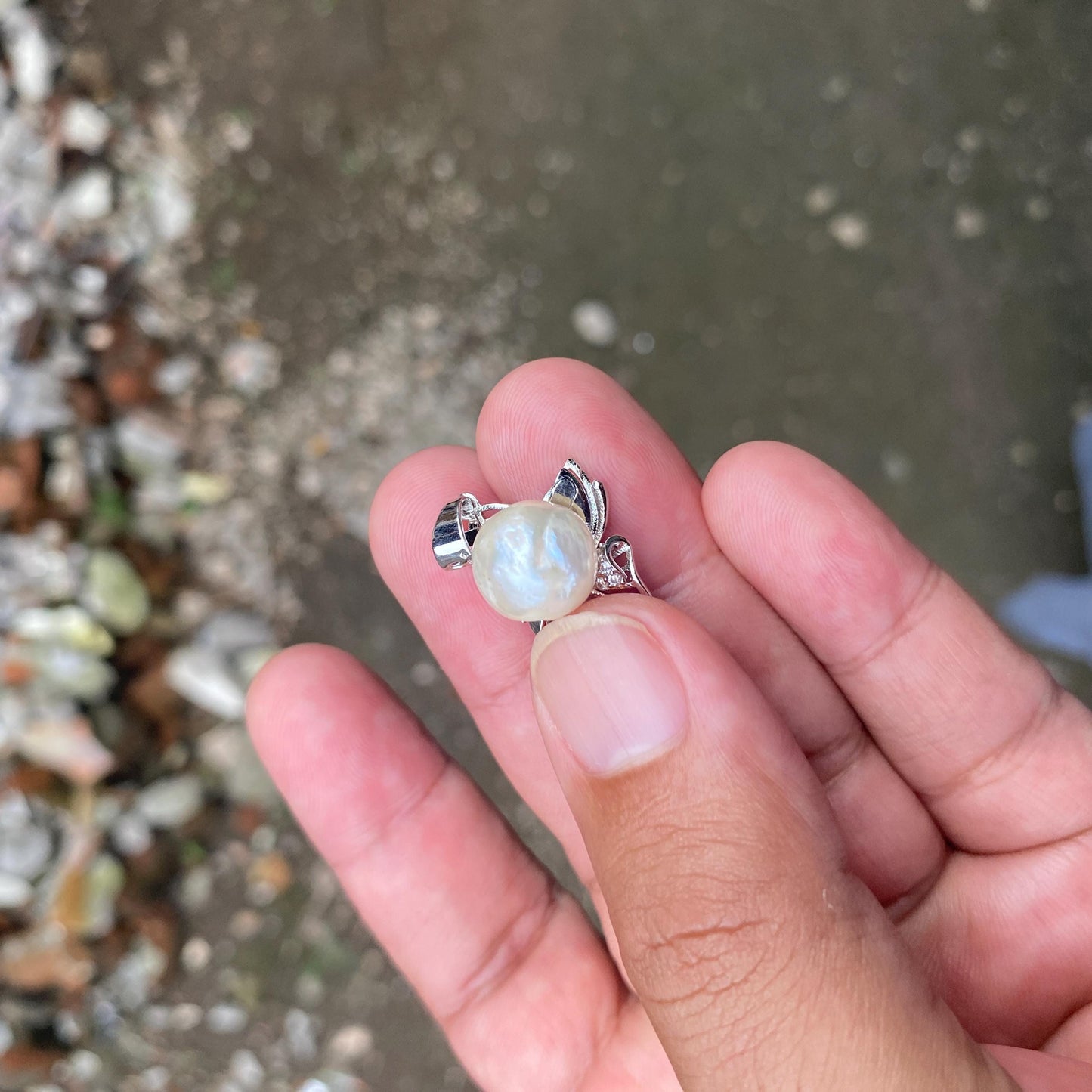 Real south sea pearl saltwater pearl seawater pearl Pendant ( NOV-8) - BoZorX Sea Pearl Pendant