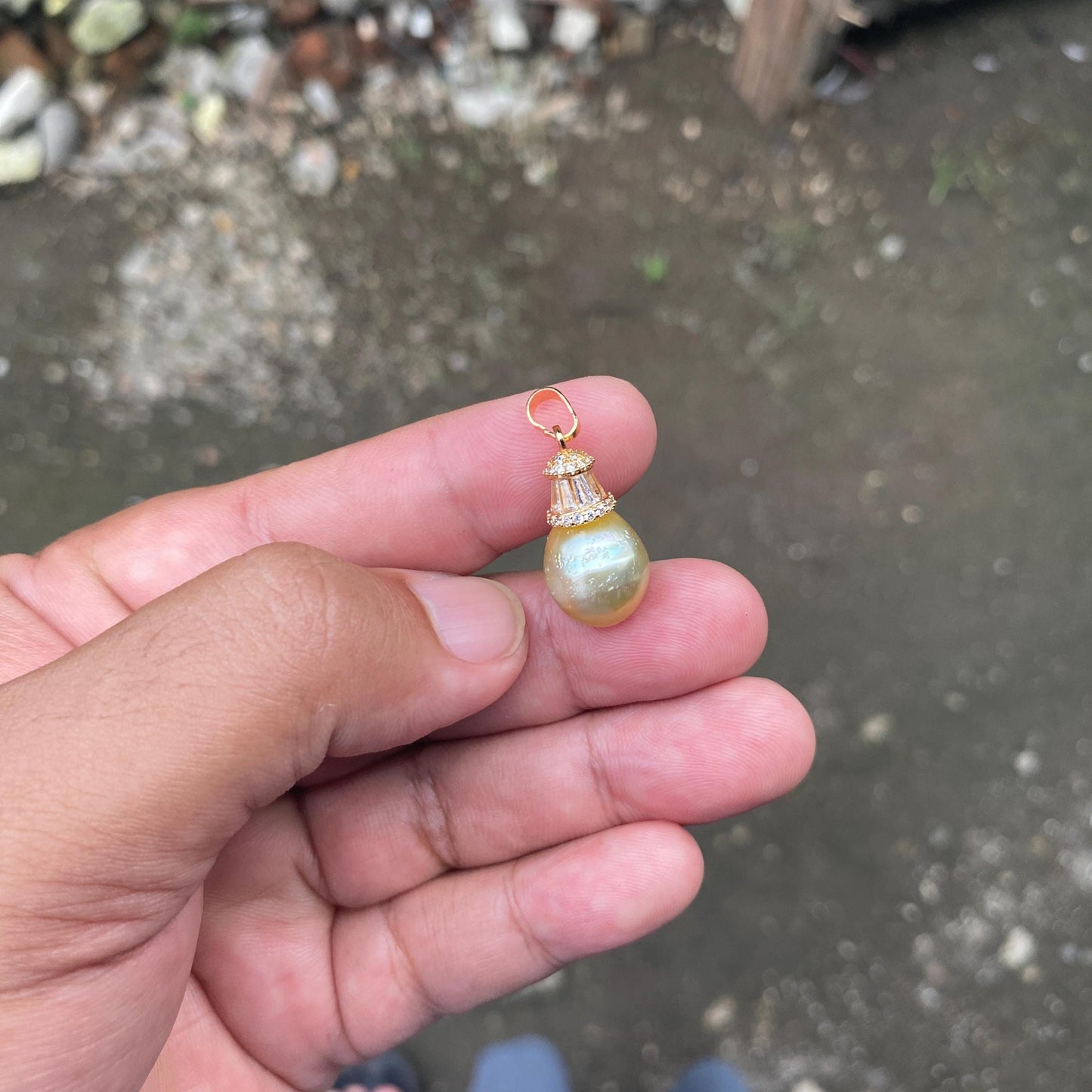 Real south sea pearl saltwater pearl seawater pearl Pendant ( NOV-3) - BoZorX