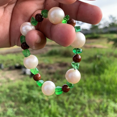 Seawater Saltwater Pearl Bracelet With Stone 1