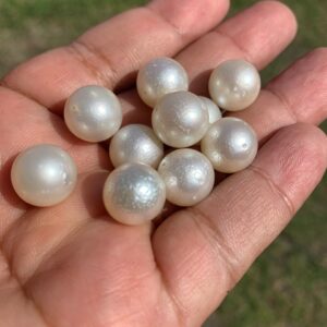 12.4-12.5mm Indonesia Loose South Sea Pearl Seawater Pearl Beads Special edition Pearl BoZorX GR