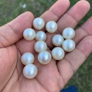 13-13.2mm Indonesia Loose South Sea Pearl Seawater Pearl Beads Special edition Pearl BoZorX GR