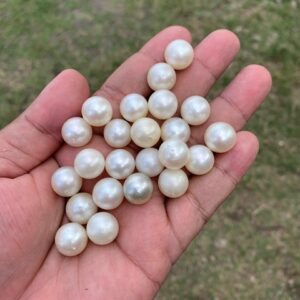 23 Pcs 12.5mm Up Indonesia Loose South Sea Pearl Seawater Pearl Beads Special edition Pearl BoZorX GR