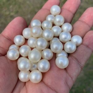 65 Pcs 11.5-11.9mm Indonesia Loose South Sea Pearl Seawater Pearl Beads Special edition Pearl BoZorX GR