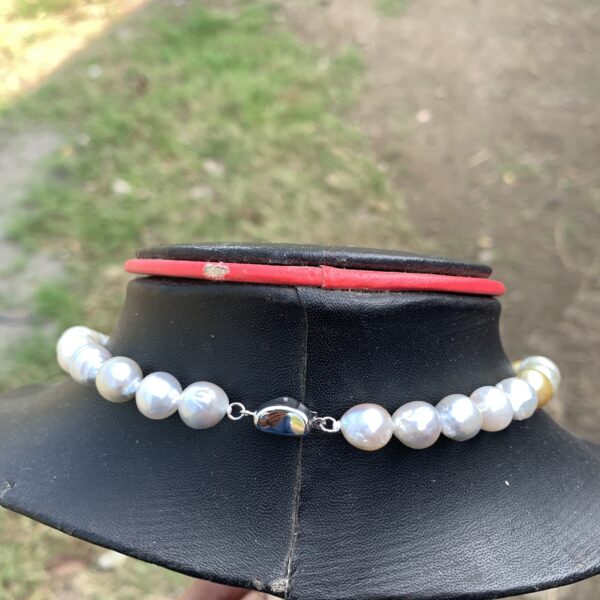 Real South Sea Pearl baroque Necklace Saltwater Pearl Seawater Pearl Necklace BoZorX Pearl Size 8.5-10mm leght 41cm D-1 - Image 2