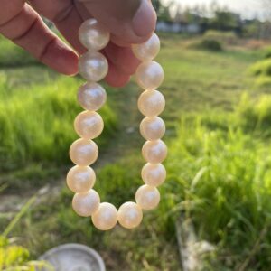 Real South Sea Pearl Real Seawater Pearl Saltwater Pearl Bracelet Pearl Size 11.7-12.5mm BoZorX - 3