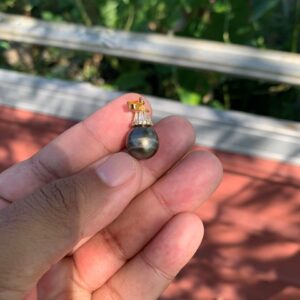 Real south sea pearl saltwater pearl Pendant Pearl size 12mm BoZorX JN-2
