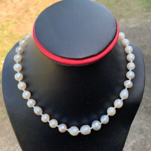 Indonesia South Sea Pearl Saltwater Pearl Seawater Pearl Necklace Pearl Size 7.5-10.8mm leght 41cm BoZorX KP