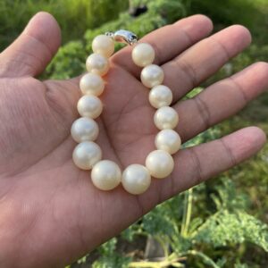 Real South Sea Pearl Bracelet With Seawater Saltwater Pearl Bracelet Pearl Size 13-13.5mm BoZorX - 2