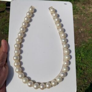 13-13.4mm White Loose Sea Pearl Seawater South Sea Pearl Necklace 45cm GR-17 (HB-9)