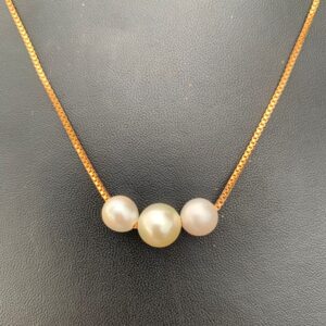 8-9.5mm Real south sea pearl saltwater pearl Seawater Pearl pendant Necklace BoZorX J-1
