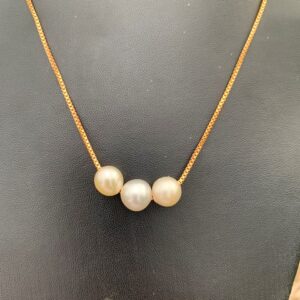 8.8-9.5mm Real south sea pearl saltwater pearl Seawater Pearl pendant Necklace BoZorX J-2