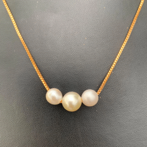 Real south sea pearl saltwater pearl Seawater Pearl Necklace with pearl pendant Pearl Size 7.5-8.5mm BoZorX M-1