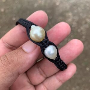 Handmade Bracelet With Indonesia South Sea Pearl BoZorX Size 10.5-12mm R-17