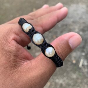 Handmade Bracelet With Indonesia South Sea Pearl BoZorX Pearl Size 9-10mm R-22