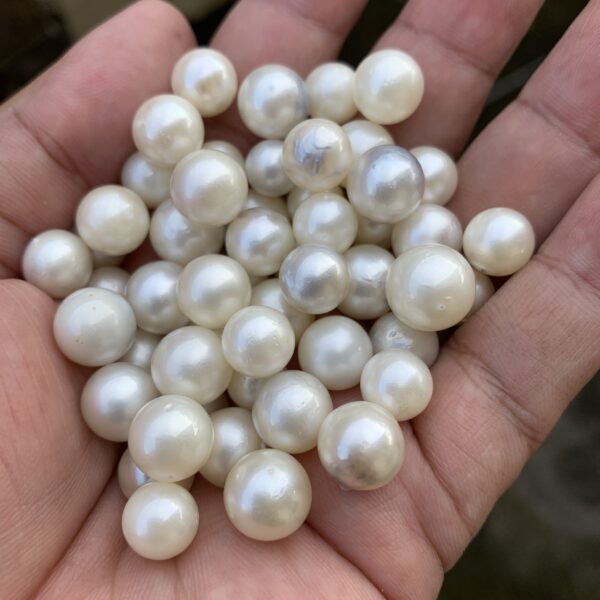 53 Pcs 8-11mm Indonesia Loose Saltwater Pearl Beads Special Pearl BoZorX DDL-1