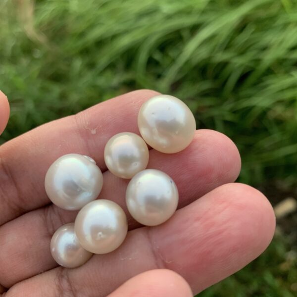 6 Pieces 10-12mm Loose Saltwater Crack Pearl Loose Indonesia Pearl Beads BoZorX H7-5