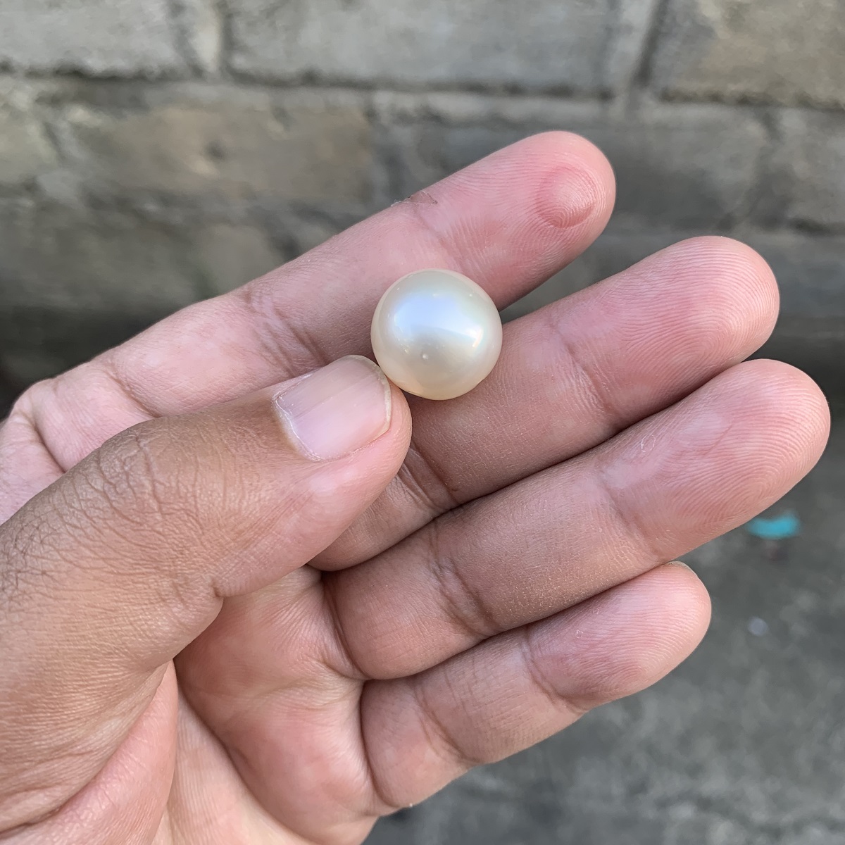 Loose Saltwater Big Size Pearl Bead: Genuine South Sea Pearl FR-11 - Image 4