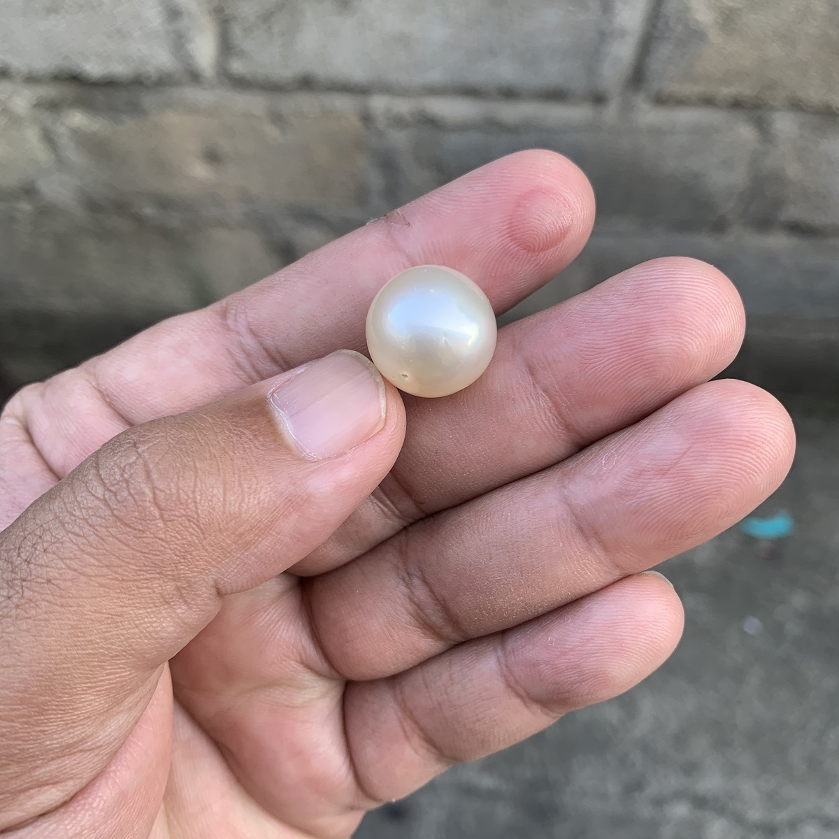 Loose Saltwater Big Size Pearl Bead: Genuine South Sea Pearl FR-11 - Image 5