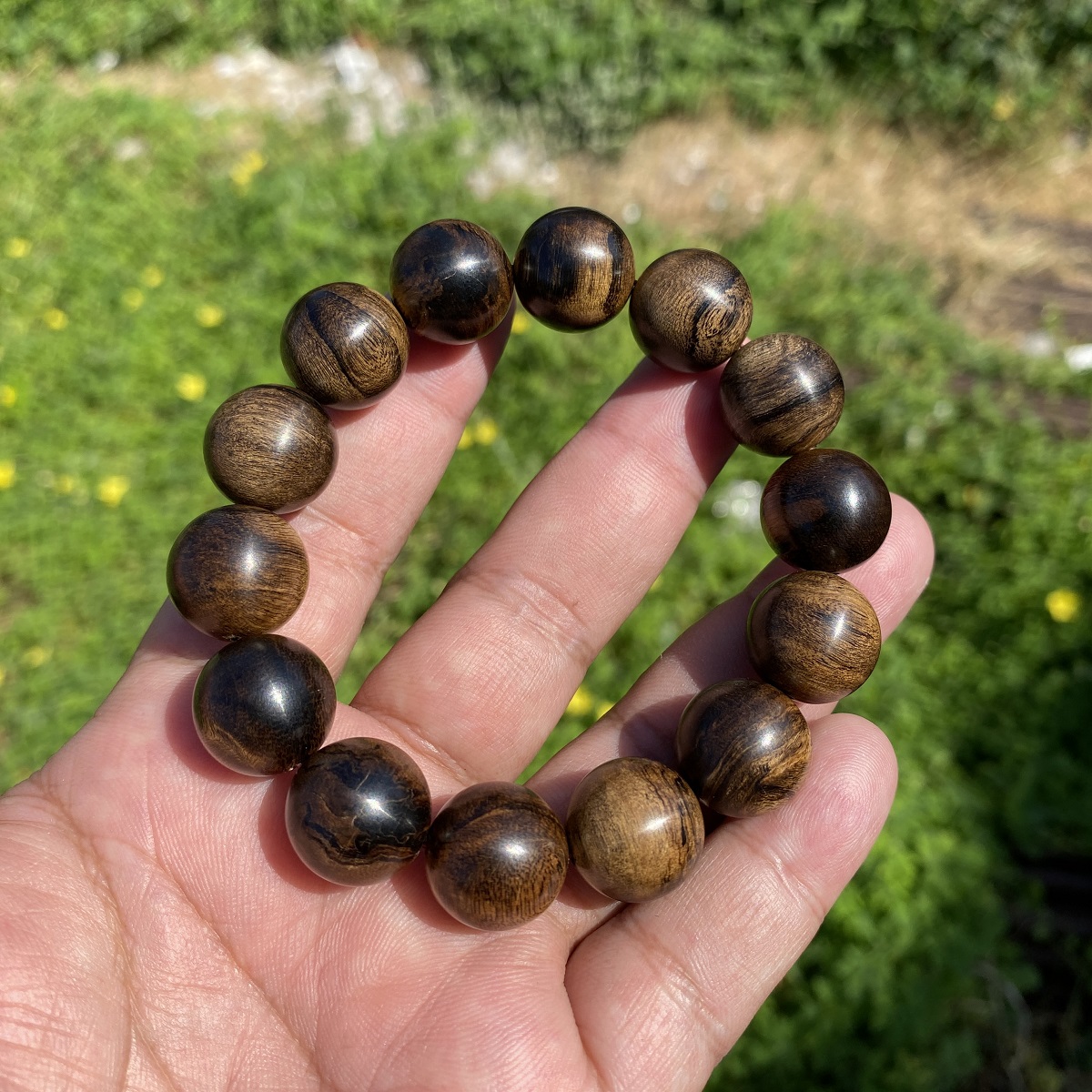 Agarwood Bracelet Size 15.6mm - Image 2