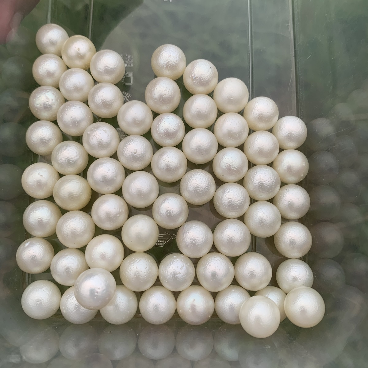 Sand Pearl 58pcs 11.5-11.9mm Indonesia Loose Saltwater Special Pearl Beads BoZorX GRR