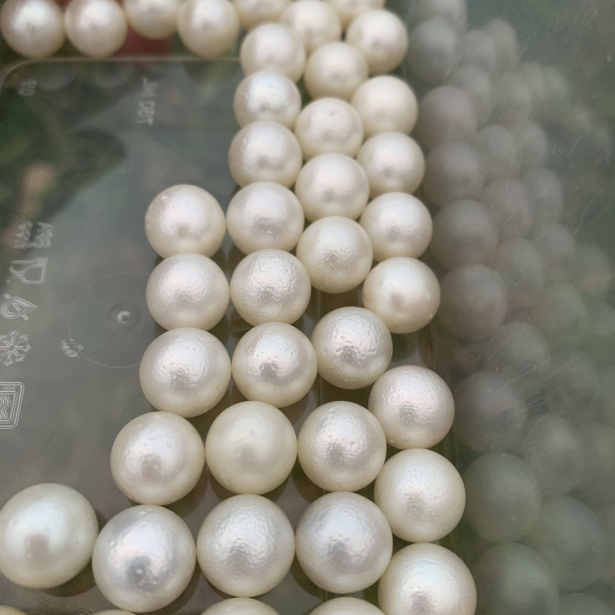 Sand Pearl 58pcs 11.5-11.9mm Indonesia Loose Saltwater Special Pearl Beads BoZorX GRR - Image 2