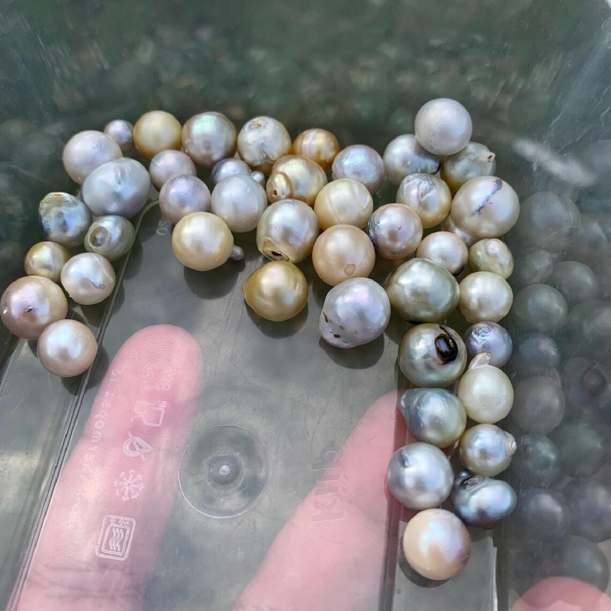 45 Pieces 7-13mm Saltwater Baroque Pearl Beads, Loose Gemstone TB-4 - Image 3